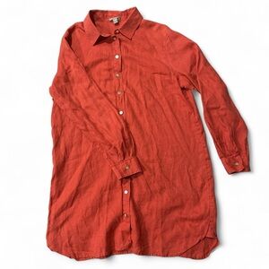 J. Jill Orange Swim Coverup with Casual Elegance